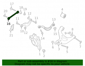 Rear left longitudinal control arm for the Audi e-tron GT 22-24