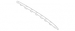 Mercedes X167 GLS 450 20-26 chrome rear bumper center molding
