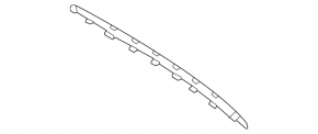 Mercedes X167 GLS 450 20-26 chrome rear bumper center molding