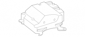 Mercedes GLC 20-22 SRS airbag computer module