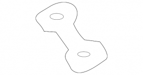Front bumper reinforcement mount, left, Mercedes H247 GLA 20-26