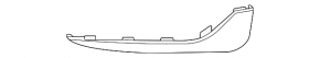 Front bumper lip left Mercedes H247 GLA 20-23 structure