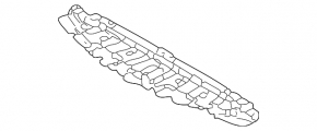 Front bumper lower protection Mazda3 MPS 09-13