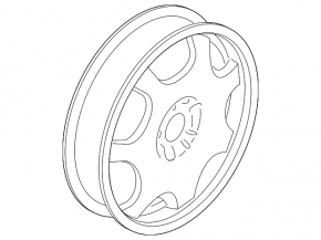 Spare tire for Ford Escape MK3 13-19 R17 155/70, cast
