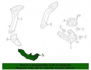 Battery Duct Left Ford C-max MK2 13-18