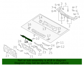 Metal wiper pan for Mazda6 2003-2008