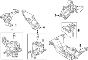 Mazda CX-90 24-26 PHEV Left Engine Mount Bracket