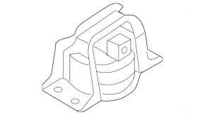 Right engine mount Nissan Cube 08-14 1.8, automatic transmission