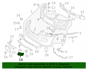 Fog light frame right grille Mercedes W164 ML