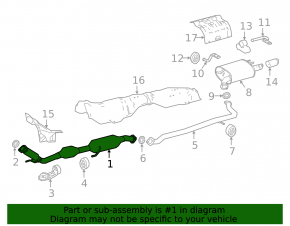 Intake pipe with catalytic converter Toyota Camry v70 20-24 2.5 AWD