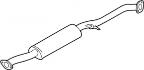 Infiniti FX35 03-08 mid-section exhaust pipe with resonator