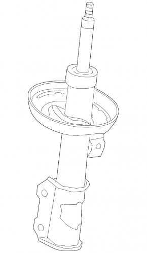 The front right shock absorber for a Chevrolet Volt 16 is rusty.