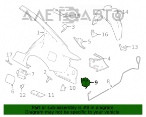 Blind Spot Sensor BSM Right Nissan Altima 19-19 with Bracket