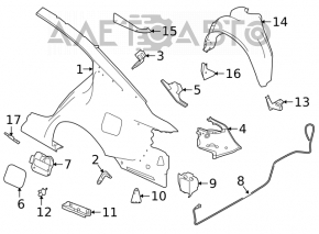 Blind Spot Sensor BSM Right Nissan Altima 19-19 with Bracket