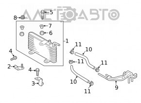Mitsubishi Eclipse Cross 18- automatic transmission cooling radiator