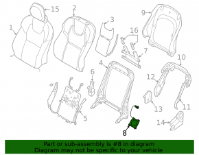 Driver's seat fan backrest Volvo XC60 18-25