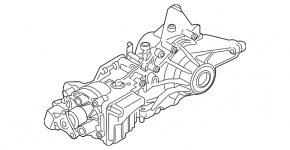 Rear differential gearbox BMW X1 F48 16-19 1.74 AWD, 48k