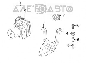 ABS BMW X5 E70 07-13 without Stop&Go