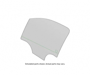 Front left door glass Chevrolet Trax 15-22