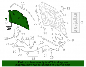 Audi Q7 16-25 Hood Insulation