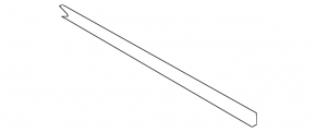 Glass seal inner rear right BMW 5 F10 11-16