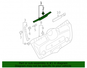 Upper Trunk Door Trim Mini Cooper F56 3d 14-24 Black