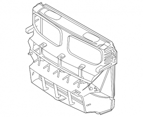 Radiator deflector BMW X6 E71 08-14 N54 55 N63