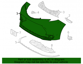 Front bumper bare Toyota Sienna 21-26 graphite