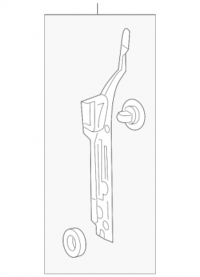 Left door-wing seal for Lexus IS 14-20