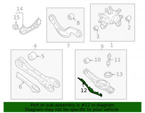 Lower control arm spring pad, rear right, Kia Sportage 23-26