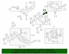 Kia Sorento camber bolt 16-18 small
