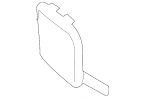 Subaru Outback 2015-2017 pre-restyling front bumper tow hook cap, broken mount