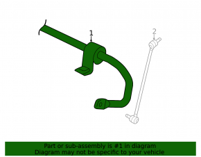 Front stabilizer VW Jetta 11-18 USA corrosion