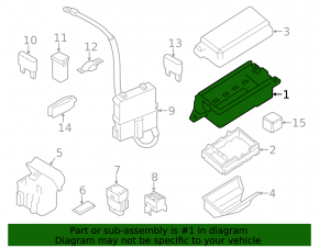 Mini Cooper F56 3d 14- underhood fuse box