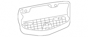 Front bumper mount left under headlight Nissan Sentra 16-19 rest