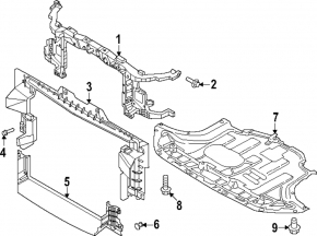 Hyundai Kona 24-26 TV radiator panel