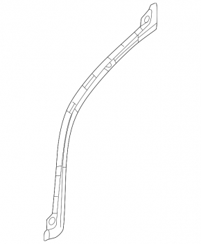 Lexus GX550 24-26 rear side door seal, right