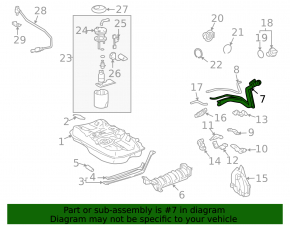 Fuel filler neck Toyota Solara 2.4 04-08