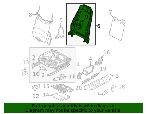 Driver's seat backrest adjustment motor for Volkswagen ID.4 21-25 without frame