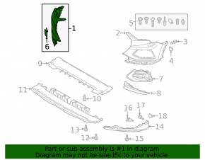 Front bare right bumper for Audi Q3 19-25