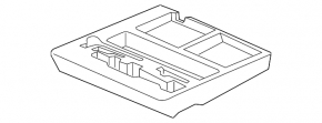 Trunk tray square Honda HR-V 16-22
