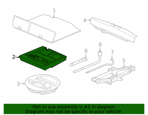 Trunk tray square Honda HR-V 16-22