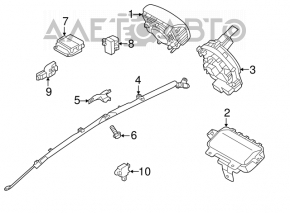 Airbag sensor rear left Hyundai Veloster 12-17