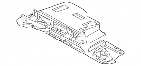 Glove box, glove compartment Porsche Macan 15-18 leatherette beige