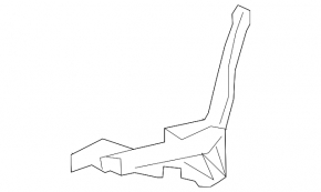 Front bumper trim left Mercedes W166 GLE 16-19 lower, AMG pkg