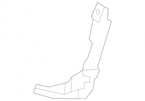 Left front bumper bracket for Mercedes GLS 17-19