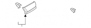 Left front panel trim for Mazda 6 18-21, black leather