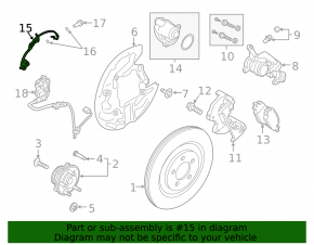 Brake hose rear right Ford Explorer 20-