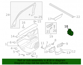 Lincoln Corsair 20-26 rear left window control
