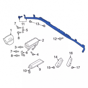 Airbag airbag side curtain left Ford Escape MK4 20-24